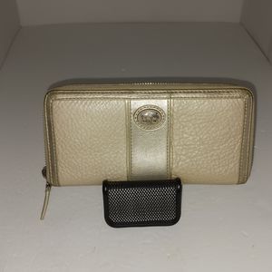 Coach Ziparound Accordion Wallet - EUC